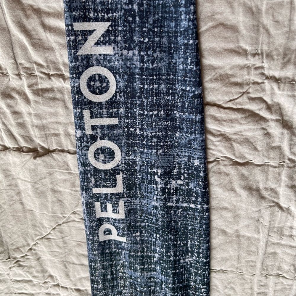 Wear It To Heart X Peloton Stardust Tweed High Rise Leggings: Blue Black